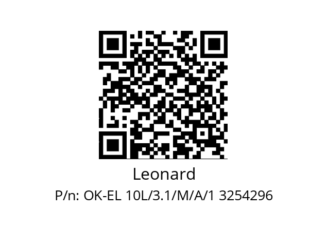   Leonard OK-EL 10L/3.1/M/A/1 3254296