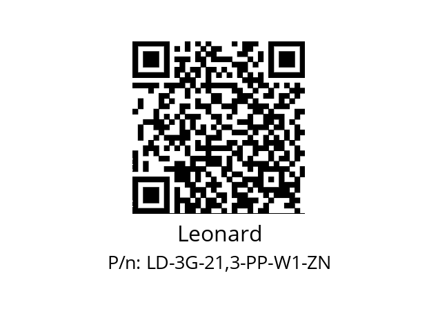   Leonard LD-3G-21,3-PP-W1-ZN