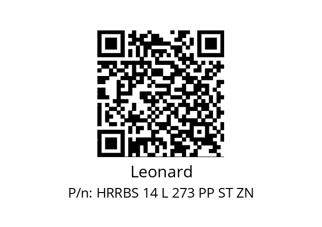   Leonard HRRBS 14 L 273 PP ST ZN