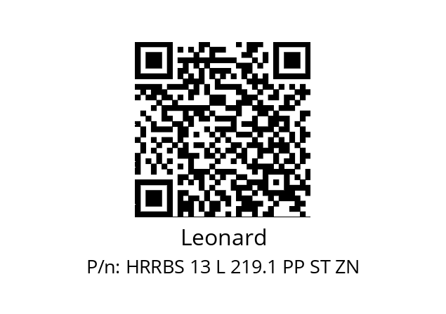   Leonard HRRBS 13 L 219.1 PP ST ZN