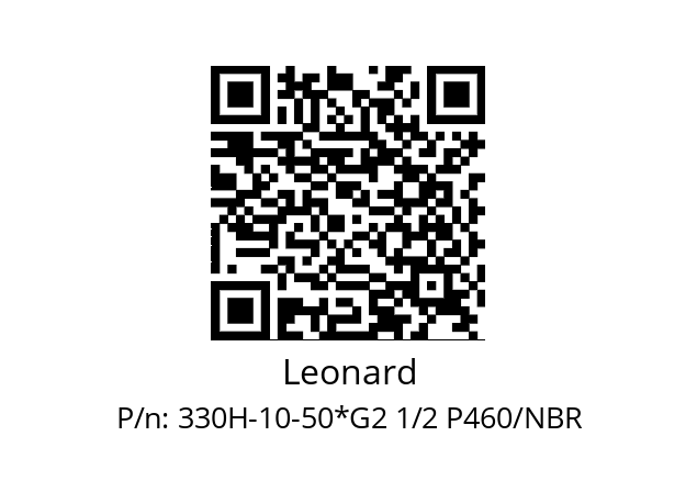   Leonard 330H-10-50*G2 1/2 P460/NBR