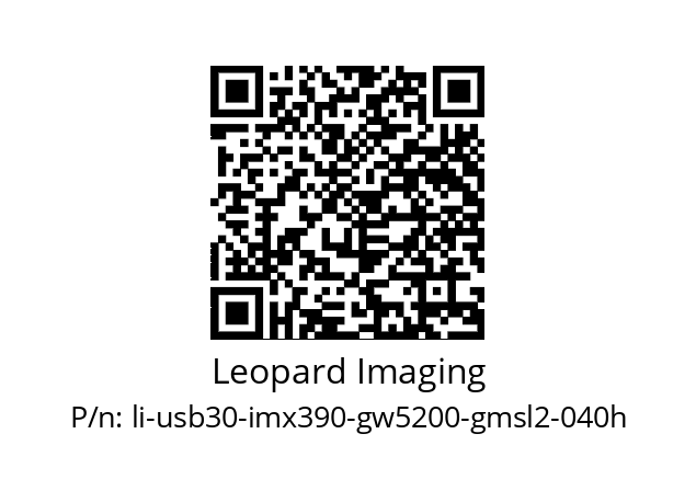   Leopard Imaging li-usb30-imx390-gw5200-gmsl2-040h