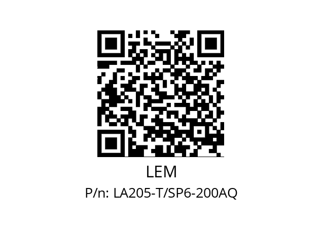   LEM LA205-T/SP6-200AQ