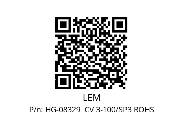   LEM HG-08329  CV 3-100/SP3 ROHS