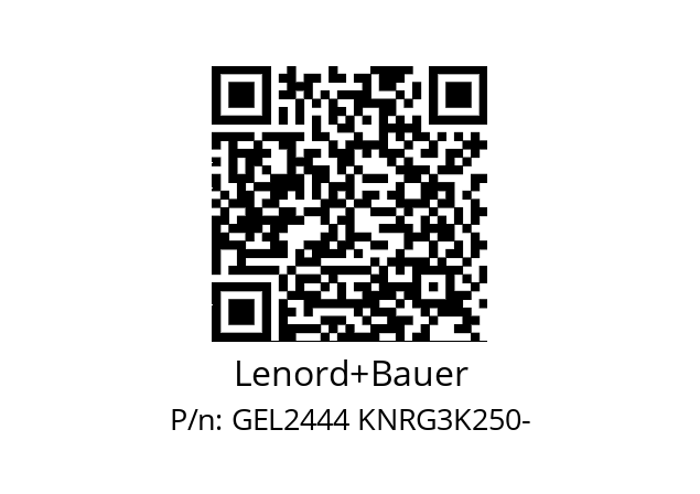   Lenord+Bauer GEL2444 KNRG3K250-