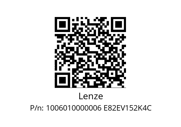   Lenze 1006010000006 Е82EV152K4C