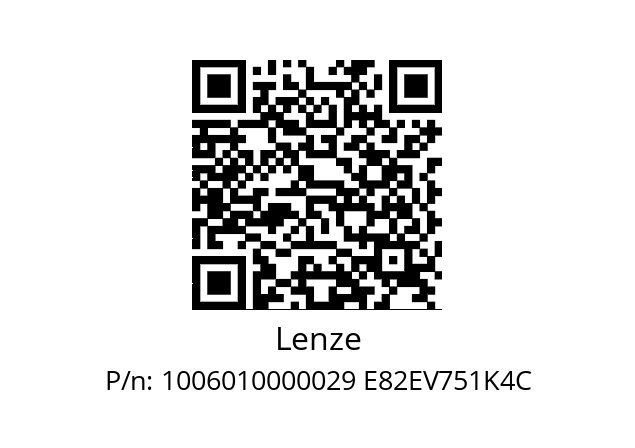   Lenze 1006010000029 Е82EV751K4C