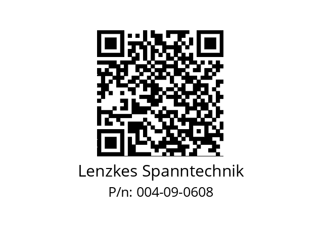   Lenzkes Spanntechnik 004-09-0608