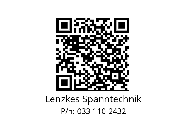   Lenzkes Spanntechnik 033-110-2432