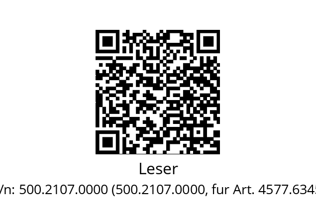   Leser 500.2107.0000 (500.2107.0000, fur Art. 4577.6345)