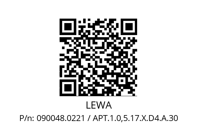   LEWA 090048.0221 / APT.1.0,5.17.X.D4.A.30