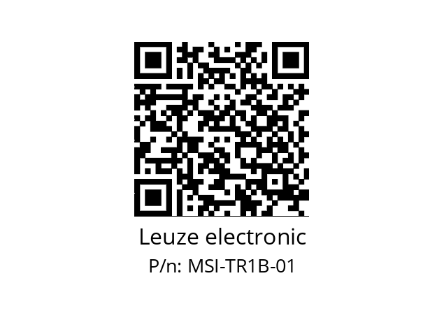 Safety Relay  Leuze electronic MSI-TR1B-01