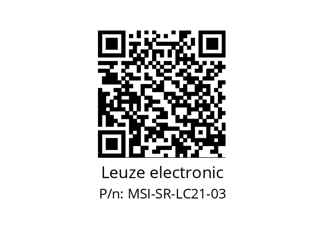   Leuze electronic MSI-SR-LC21-03