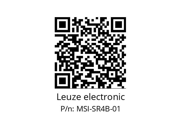   Leuze electronic MSI-SR4B-01