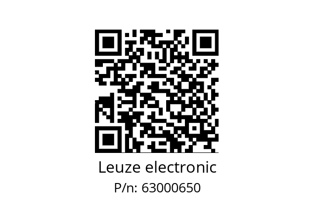   Leuze electronic 63000650