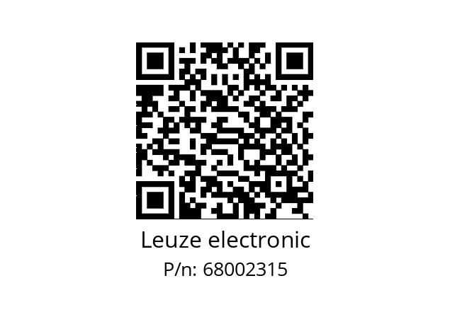   Leuze electronic 68002315