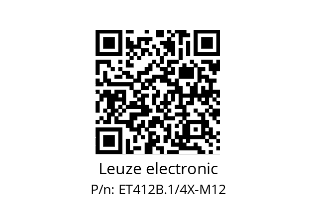   Leuze electronic ET412B.1/4X-M12