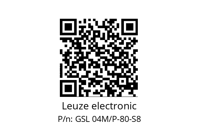   Leuze electronic GSL 04M/P-80-S8