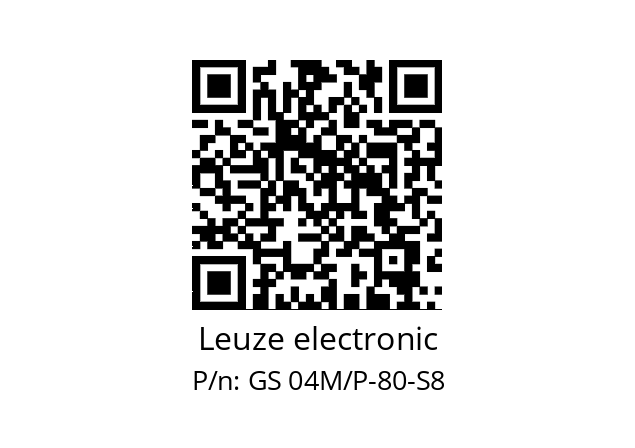   Leuze electronic GS 04M/P-80-S8