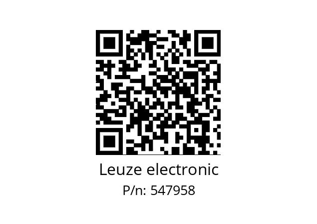   Leuze electronic 547958