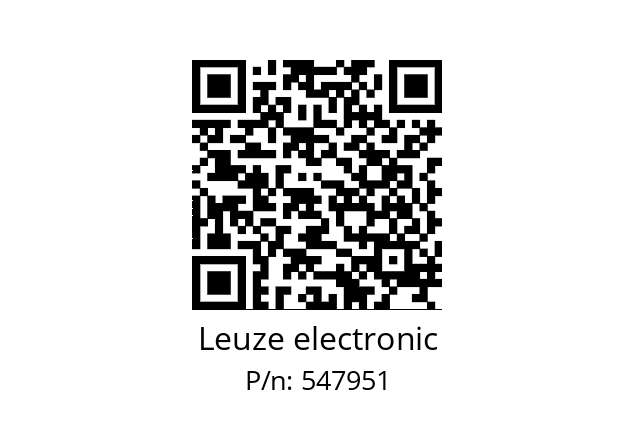   Leuze electronic 547951