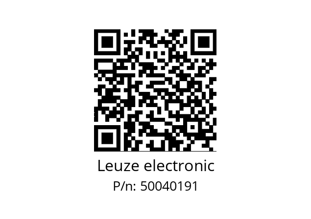   Leuze electronic 50040191