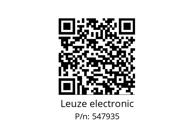   Leuze electronic 547935