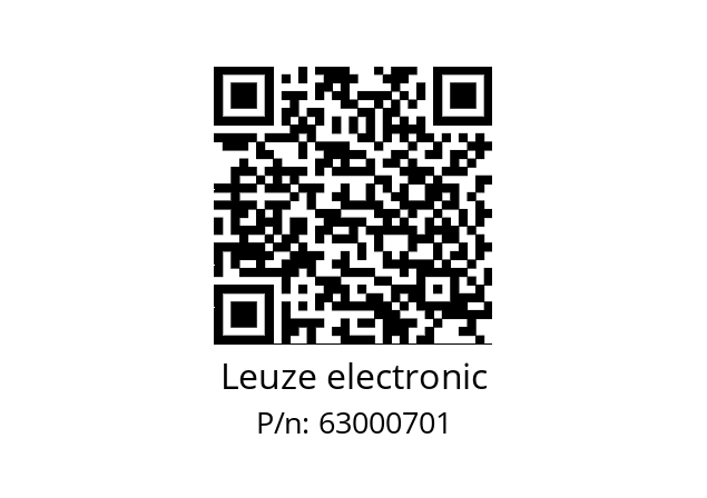   Leuze electronic 63000701