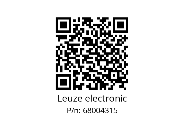   Leuze electronic 68004315