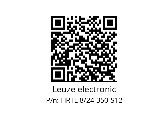   Leuze electronic HRTL 8/24-350-S12