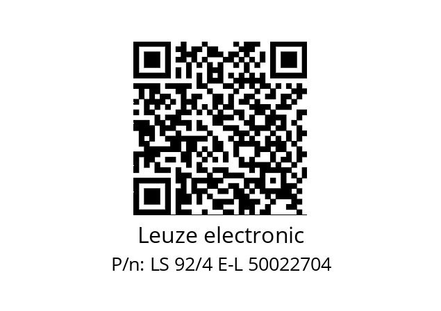   Leuze electronic LS 92/4 E-L 50022704