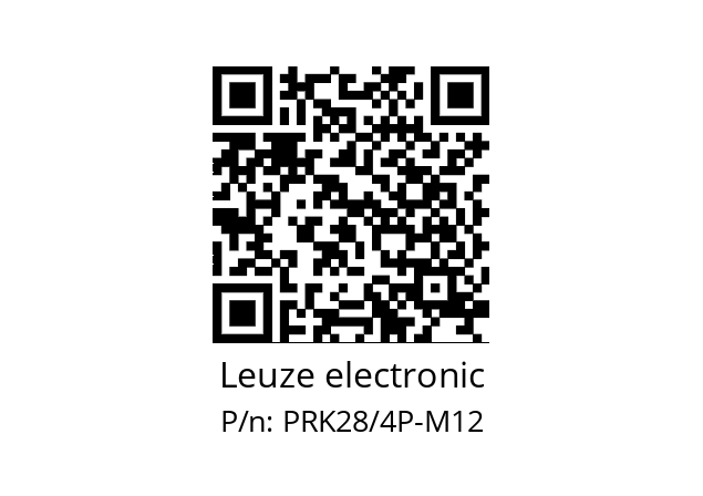   Leuze electronic PRK28/4P-M12