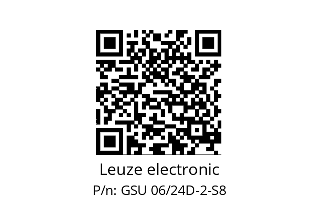   Leuze electronic GSU 06/24D-2-S8