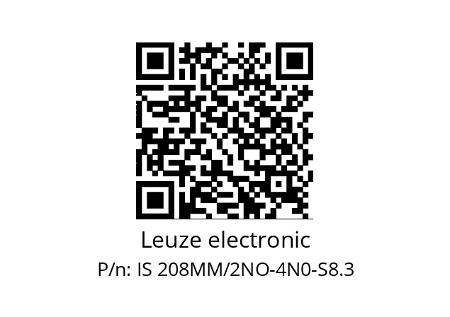   Leuze electronic IS 208MM/2NO-4N0-S8.3