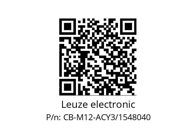   Leuze electronic CB-M12-ACY3/1548040