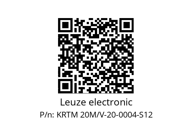  50041007 Leuze electronic KRTM 20M/V-20-0004-S12