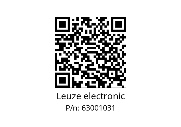   Leuze electronic 63001031