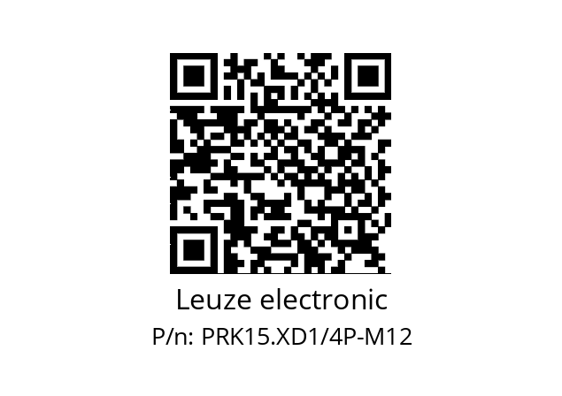   Leuze electronic PRK15.XD1/4P-M12