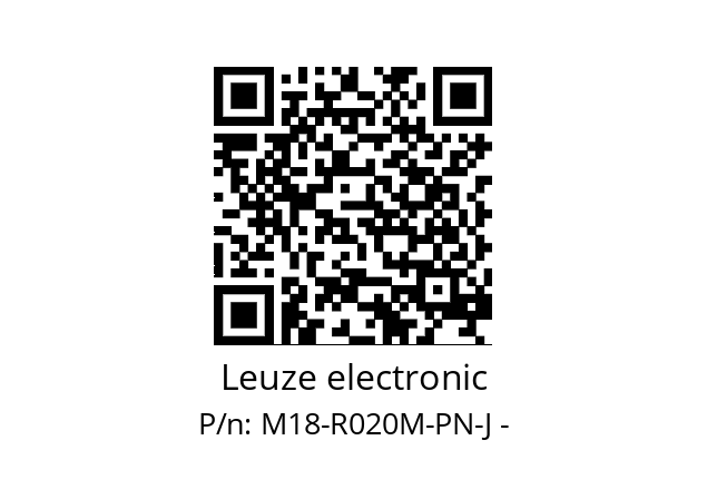   Leuze electronic M18-R020M-PN-J -