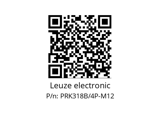  50116859 Leuze electronic PRK318B/4P-M12