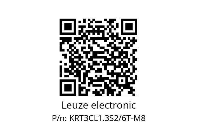   Leuze electronic KRT3CL1.3S2/6T-M8