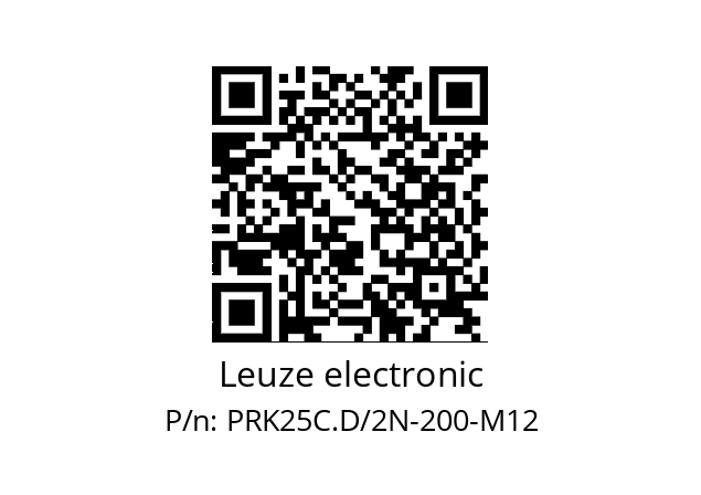   Leuze electronic PRK25C.D/2N-200-M12