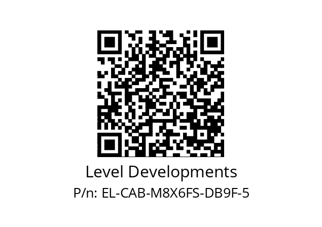   Level Developments EL-CAB-M8X6FS-DB9F-5