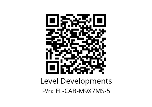   Level Developments EL-CAB-M9X7MS-5