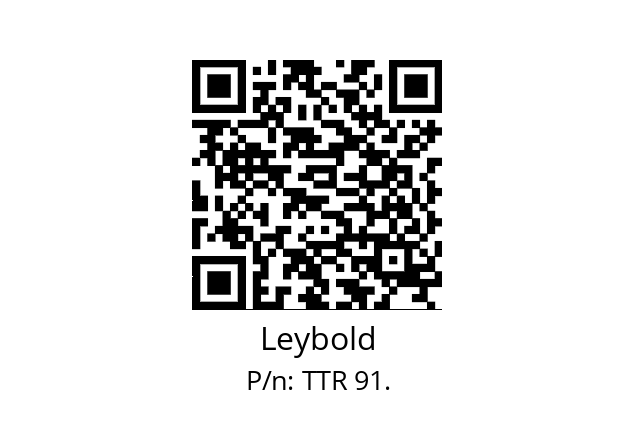   Leybold TTR 91.