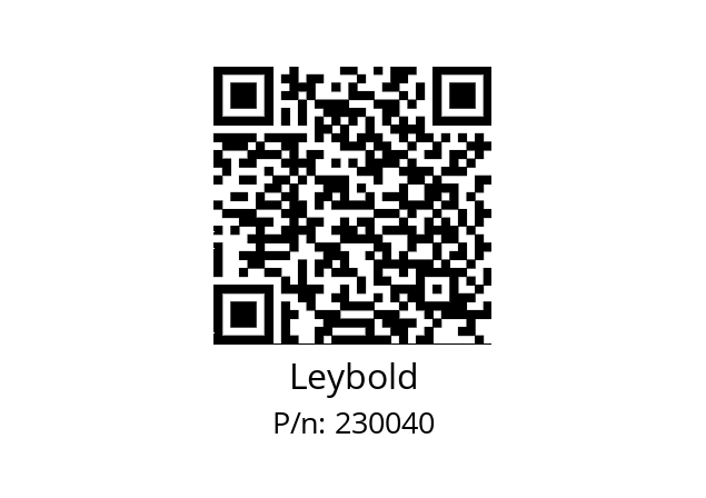   Leybold 230040