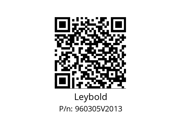   Leybold 960305V2013