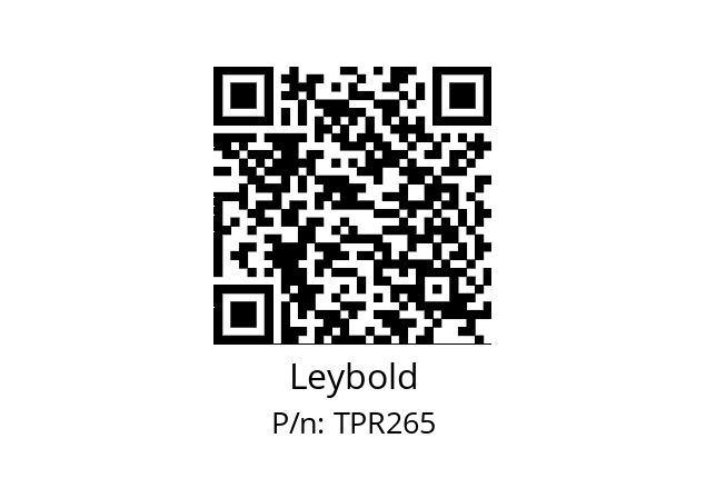   Leybold TPR265