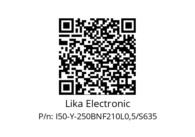   Lika Electronic I50-Y-250BNF210L0,5/S635