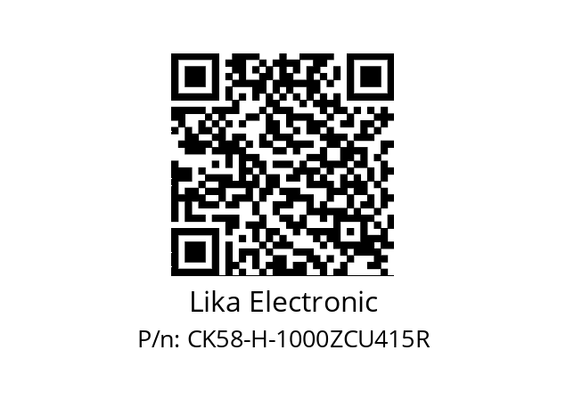   Lika Electronic CK58-H-1000ZCU415R